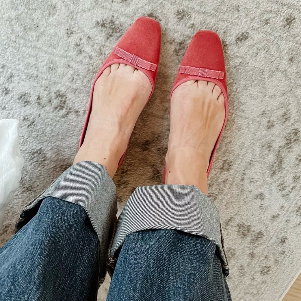 Doen Odette Ballet Flat in Dusty Pink - Picture 10 of 10
